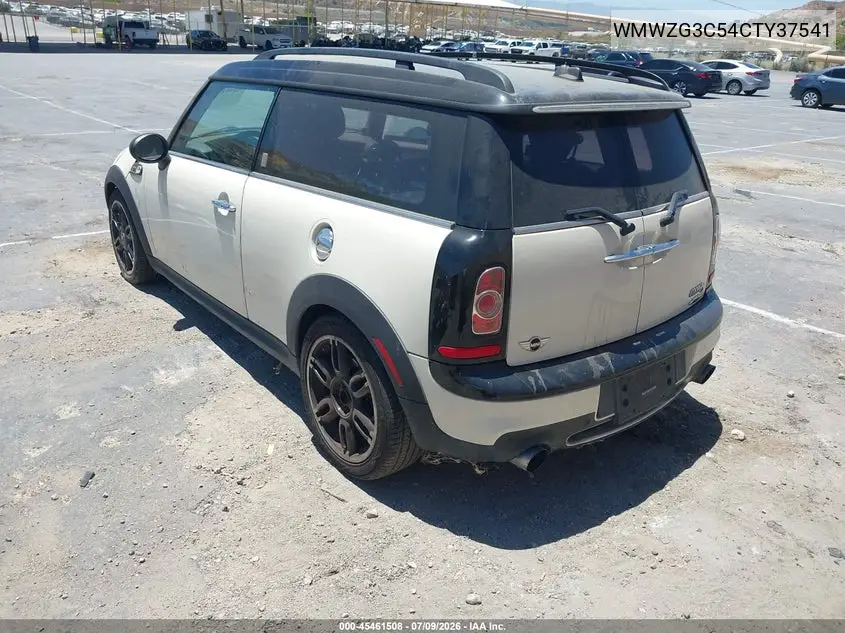 2012 Mini Cooper S Clubman VIN: WMWZG3C54CTY37541 Lot: 45461508