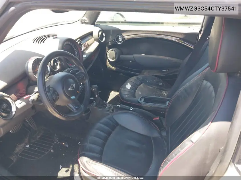 2012 Mini Cooper S Clubman VIN: WMWZG3C54CTY37541 Lot: 45461508