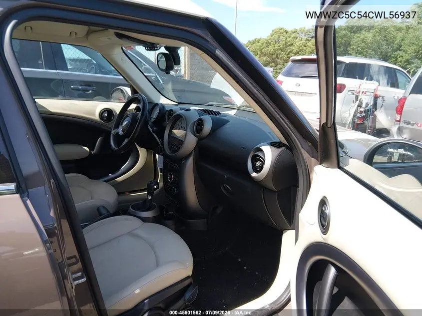 2012 Mini Cooper S Countryman VIN: WMWZC5C54CWL56937 Lot: 45601562