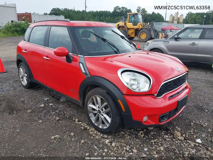 2012 Mini Cooper S Countryman VIN: WMWZC5C51CWL63358 Lot: 45654363