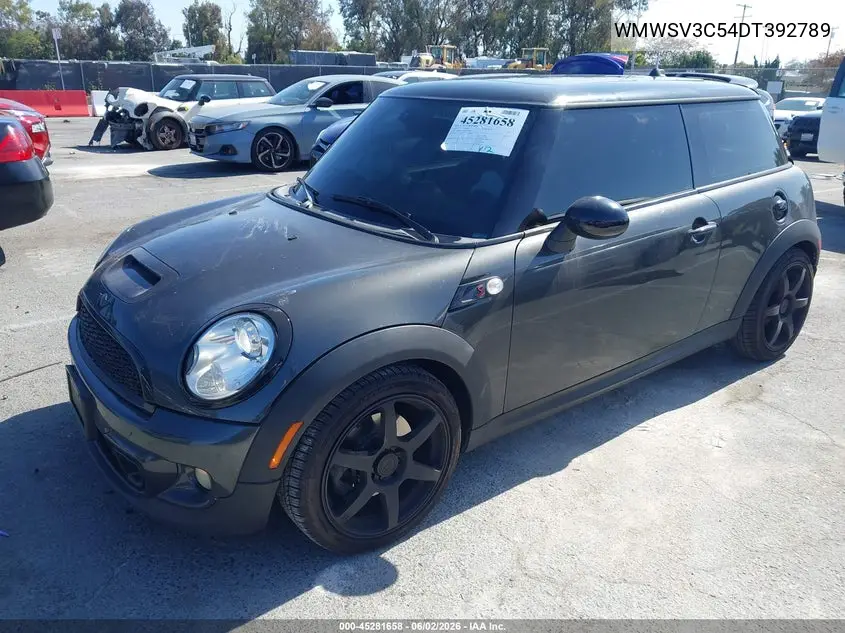 2013 Mini Hardtop Cooper S VIN: WMWSV3C54DT392789 Lot: 45281658