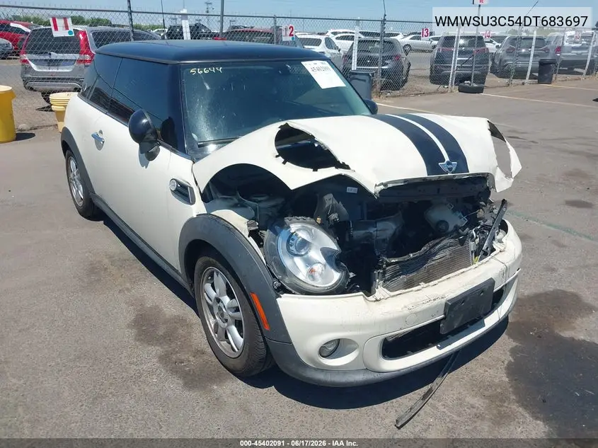 2013 Mini Hardtop Cooper VIN: WMWSU3C54DT683697 Lot: 45402091