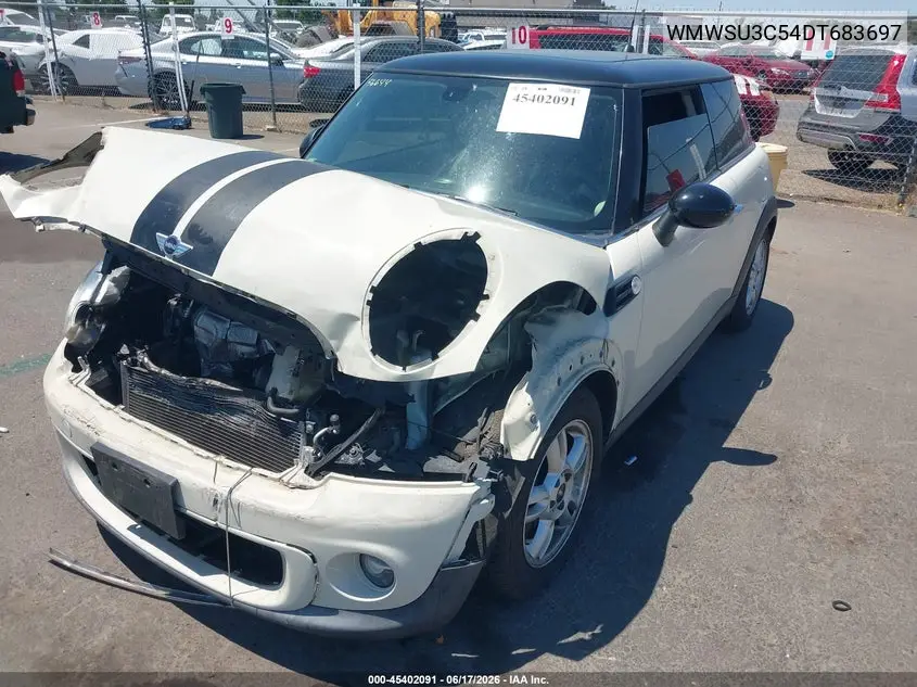 2013 Mini Hardtop Cooper VIN: WMWSU3C54DT683697 Lot: 45402091