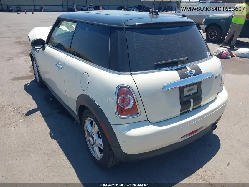 2013 Mini Hardtop Cooper VIN: WMWSU3C54DT683697 Lot: 45402091