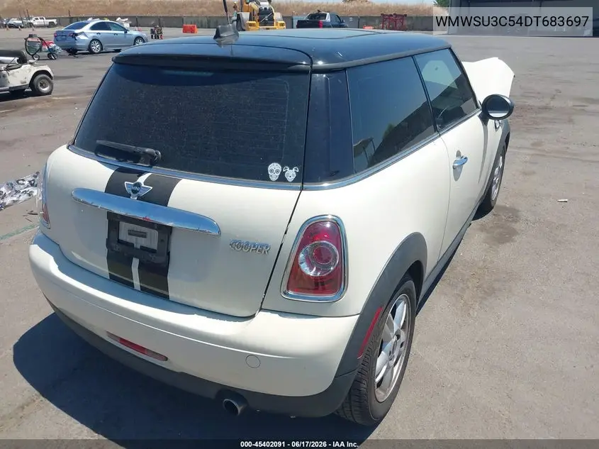 2013 Mini Hardtop Cooper VIN: WMWSU3C54DT683697 Lot: 45402091