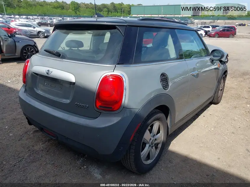 2015 Mini Hardtop Cooper VIN: WMWXM5C59F3A60065 Lot: 45180232
