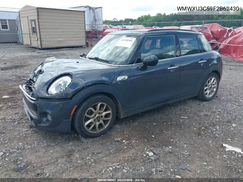 2015 Mini Hardtop Cooper S VIN: WMWXU3C59F2B62430 Lot: 45198301