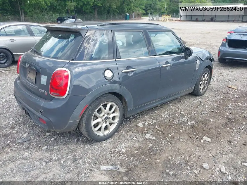 2015 Mini Hardtop Cooper S VIN: WMWXU3C59F2B62430 Lot: 45198301