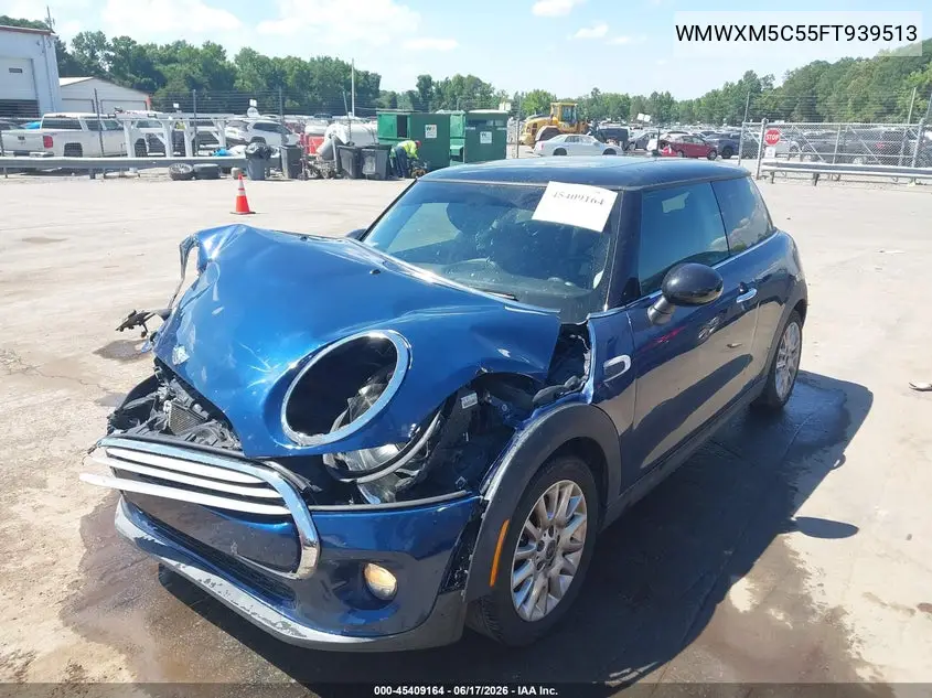 2015 Mini Hardtop Cooper VIN: WMWXM5C55FT939513 Lot: 45409164