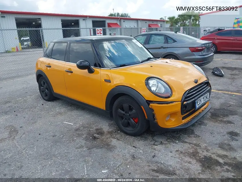 2015 Mini Hardtop Cooper VIN: WMWXS5C56FT833092 Lot: 45466650