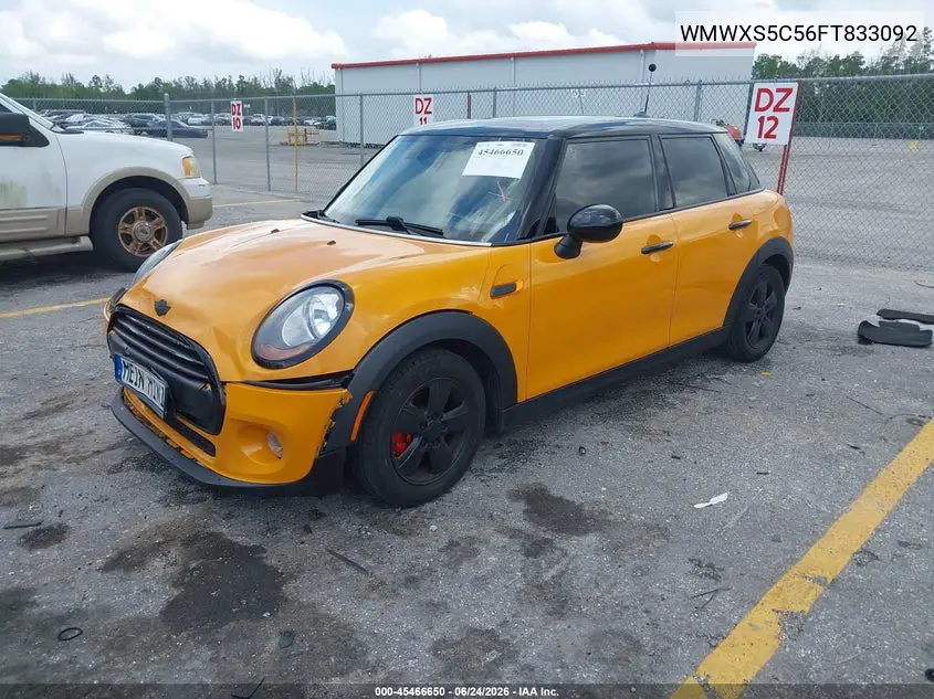 2015 Mini Hardtop Cooper VIN: WMWXS5C56FT833092 Lot: 45466650
