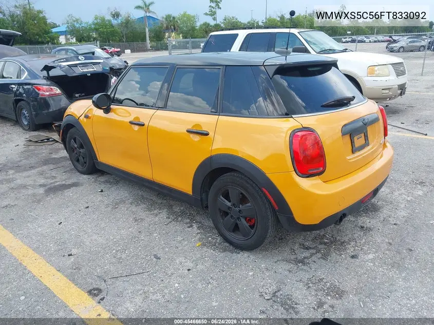 2015 Mini Hardtop Cooper VIN: WMWXS5C56FT833092 Lot: 45466650