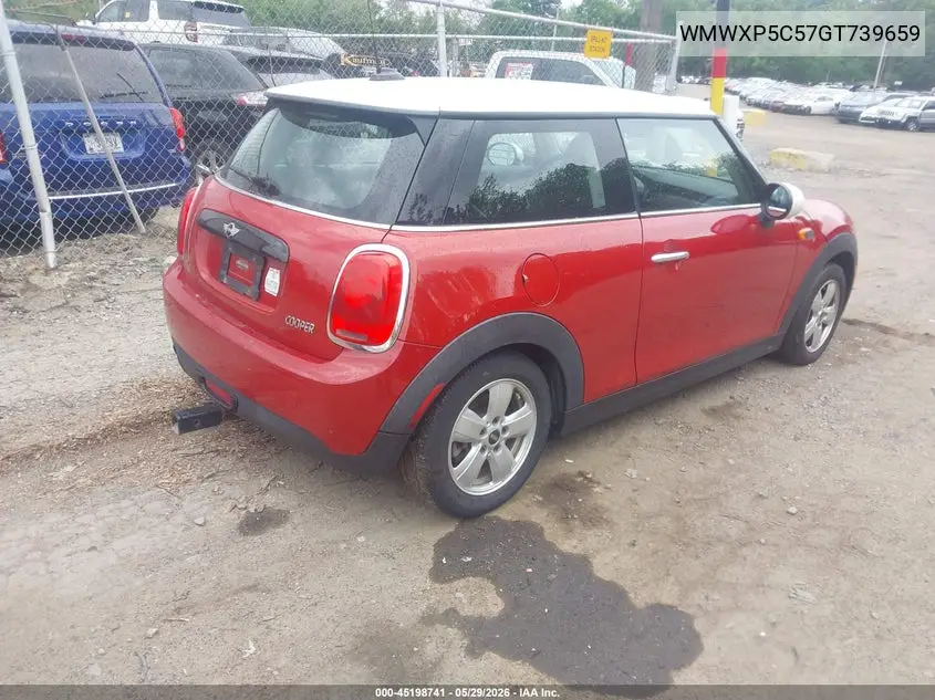 2016 Mini Hardtop Cooper VIN: WMWXP5C57GT739659 Lot: 45198741