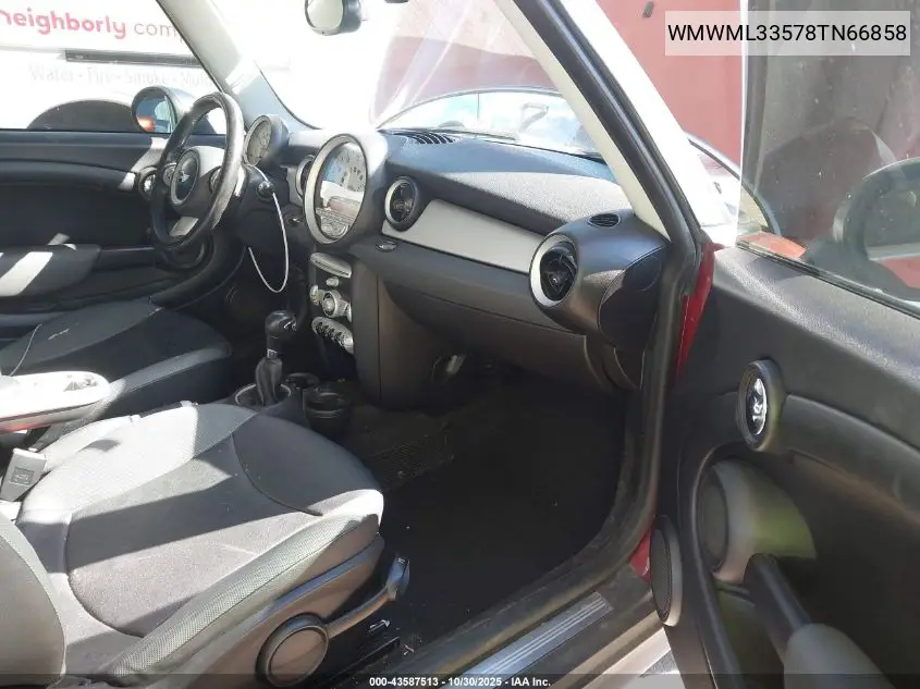 2008 Mini Cooper Clubman VIN: WMWML33578TN66858 Lot: 43587513