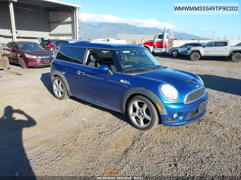 2009 Mini Cooper S Clubman VIN: WMWMM33549TP90202 Lot: 44729385