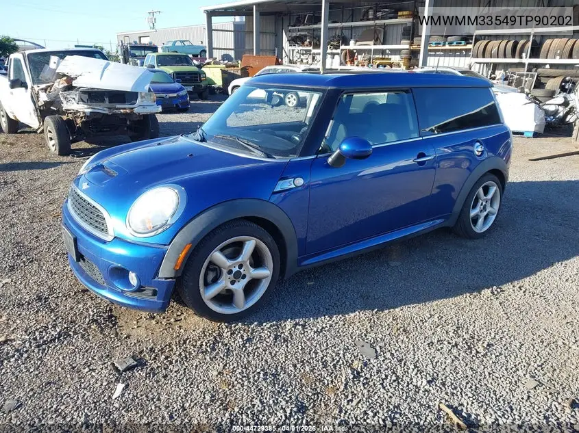 2009 Mini Cooper S Clubman VIN: WMWMM33549TP90202 Lot: 44729385