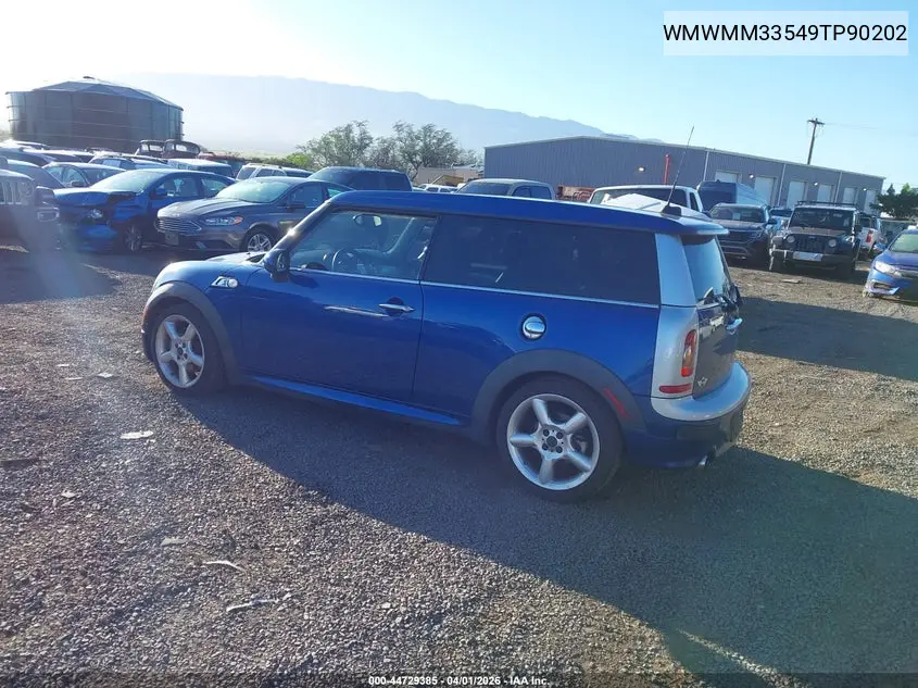 2009 Mini Cooper S Clubman VIN: WMWMM33549TP90202 Lot: 44729385