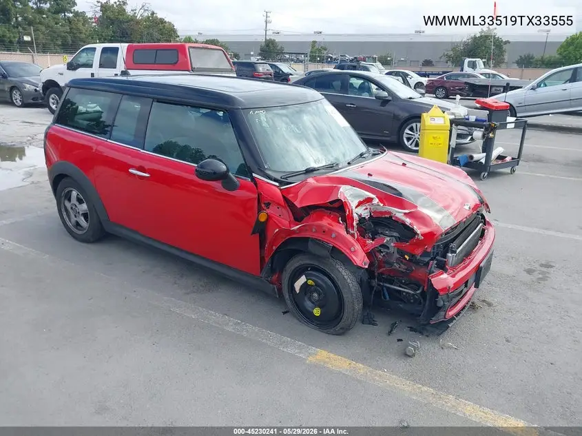 2009 Mini Cooper Clubman VIN: WMWML33519TX33555 Lot: 45230241