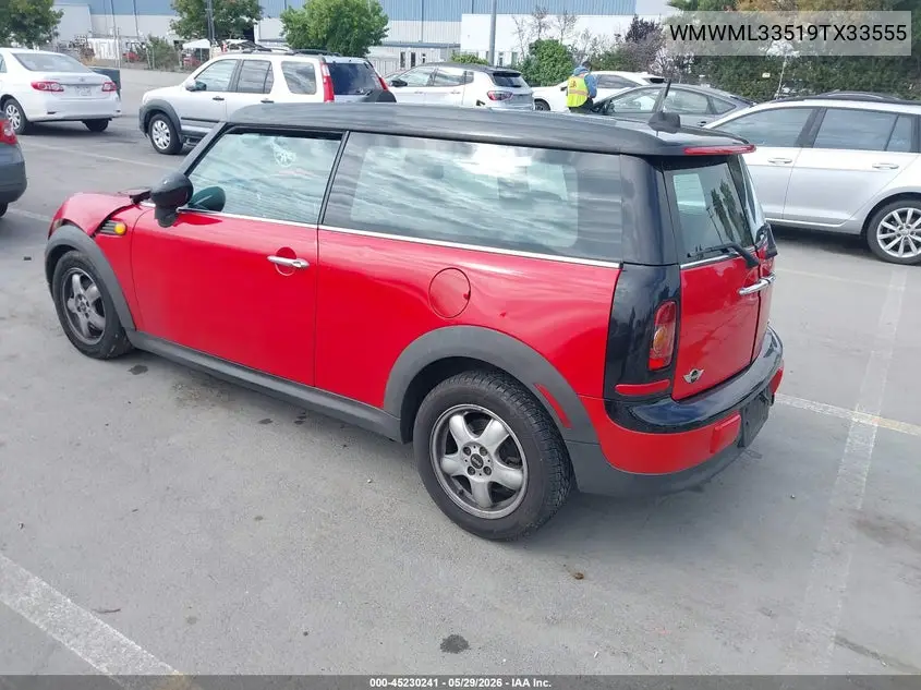 2009 Mini Cooper Clubman VIN: WMWML33519TX33555 Lot: 45230241
