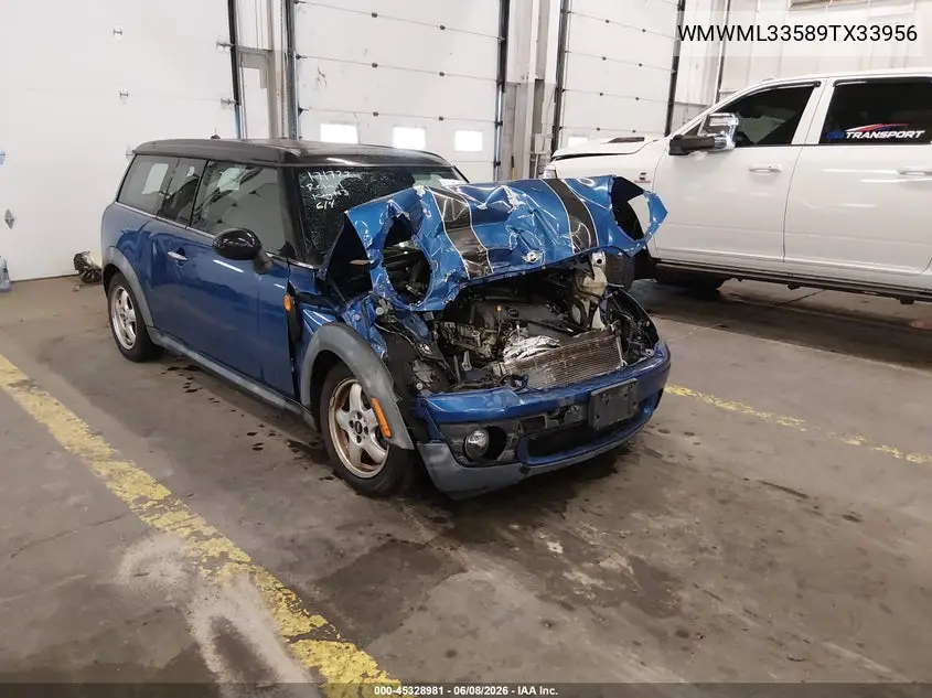 2009 Mini Cooper Clubman VIN: WMWML33589TX33956 Lot: 45328981