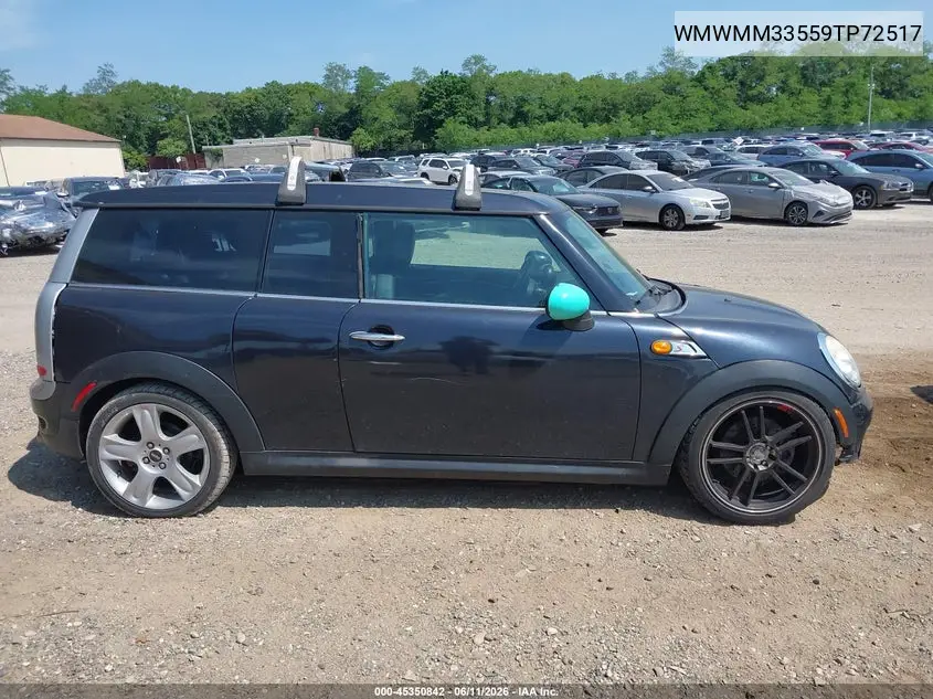 2009 Mini Cooper S Clubman VIN: WMWMM33559TP72517 Lot: 45350842