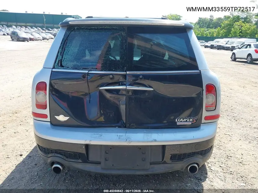2009 Mini Cooper S Clubman VIN: WMWMM33559TP72517 Lot: 45350842