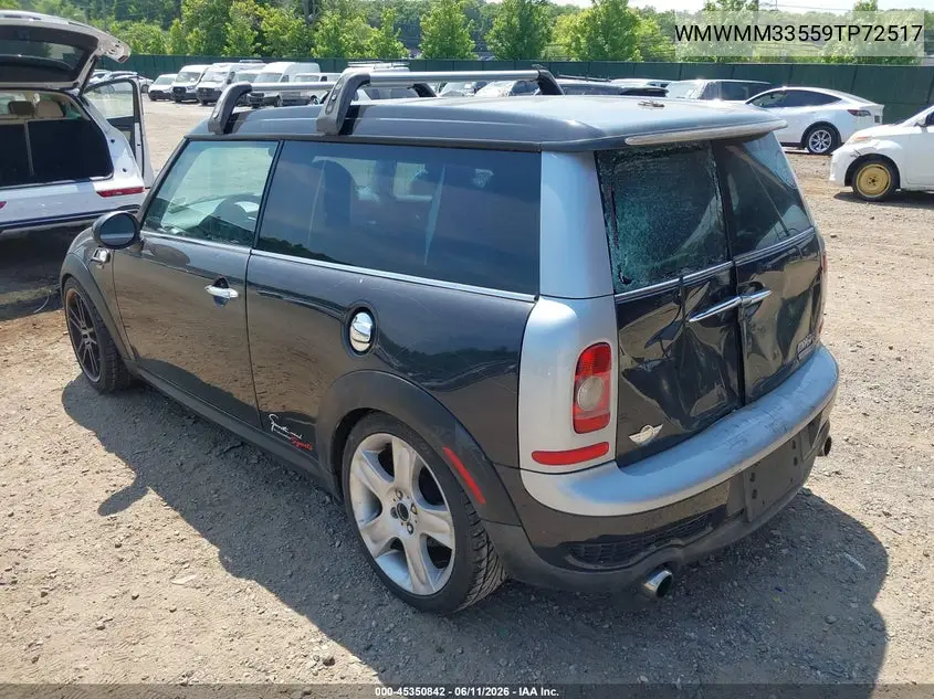 2009 Mini Cooper S Clubman VIN: WMWMM33559TP72517 Lot: 45350842