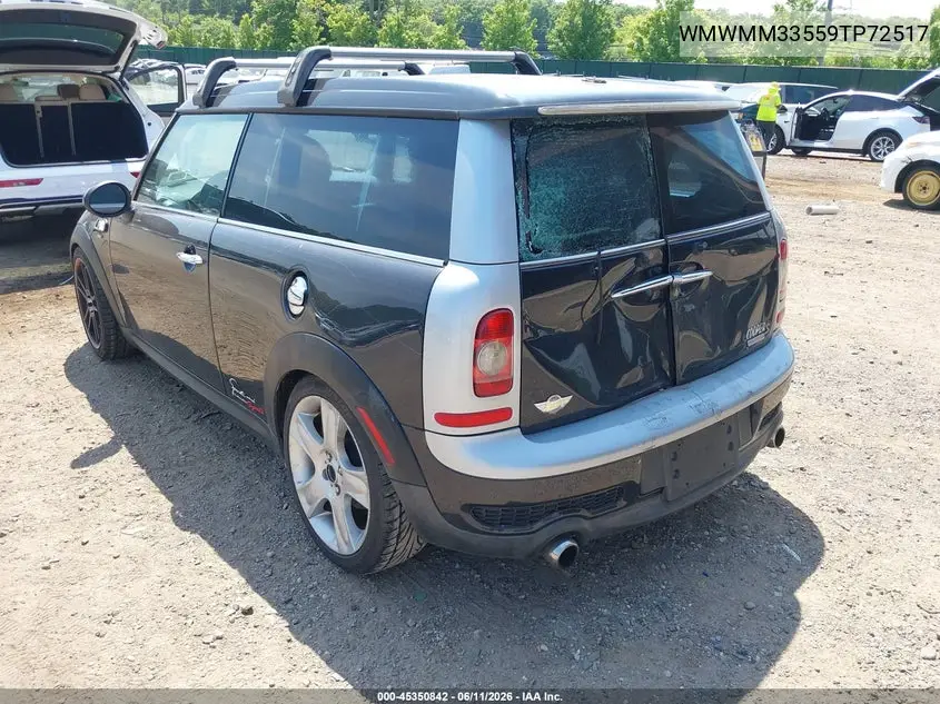 2009 Mini Cooper S Clubman VIN: WMWMM33559TP72517 Lot: 45350842