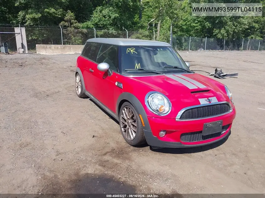 2009 Mini John Cooper Works Clubman VIN: WMWMM93599TL04115 Lot: 45403227