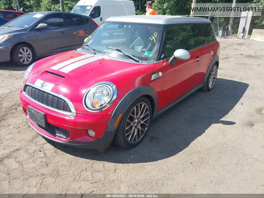2009 Mini John Cooper Works Clubman VIN: WMWMM93599TL04115 Lot: 45403227