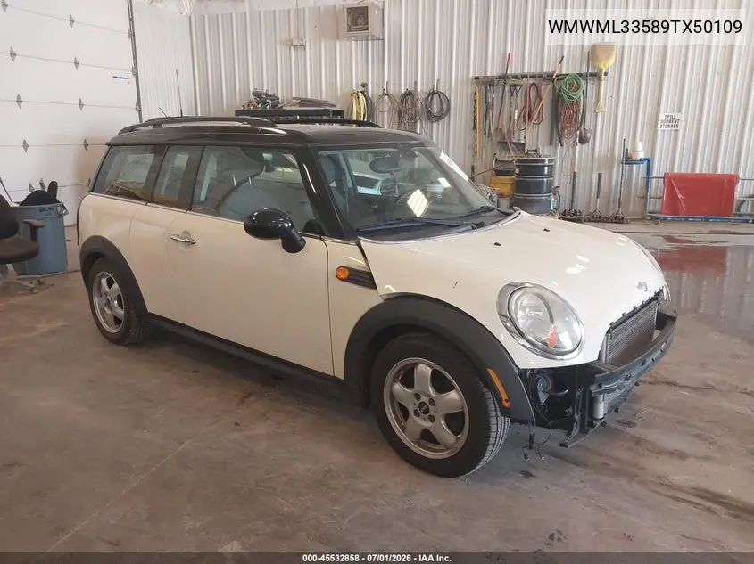2009 Mini Cooper Clubman VIN: WMWML33589TX50109 Lot: 45532858