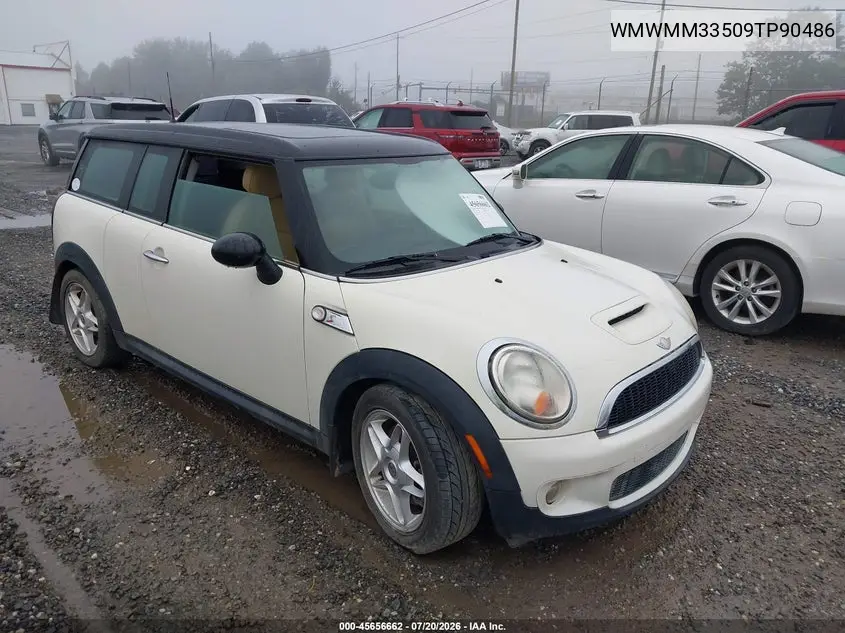 2009 Mini Cooper S Clubman VIN: WMWMM33509TP90486 Lot: 45656662
