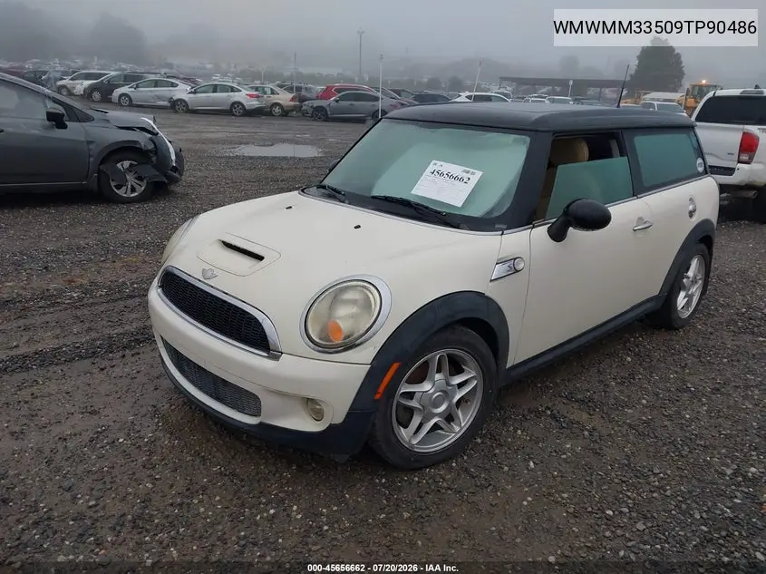 2009 Mini Cooper S Clubman VIN: WMWMM33509TP90486 Lot: 45656662