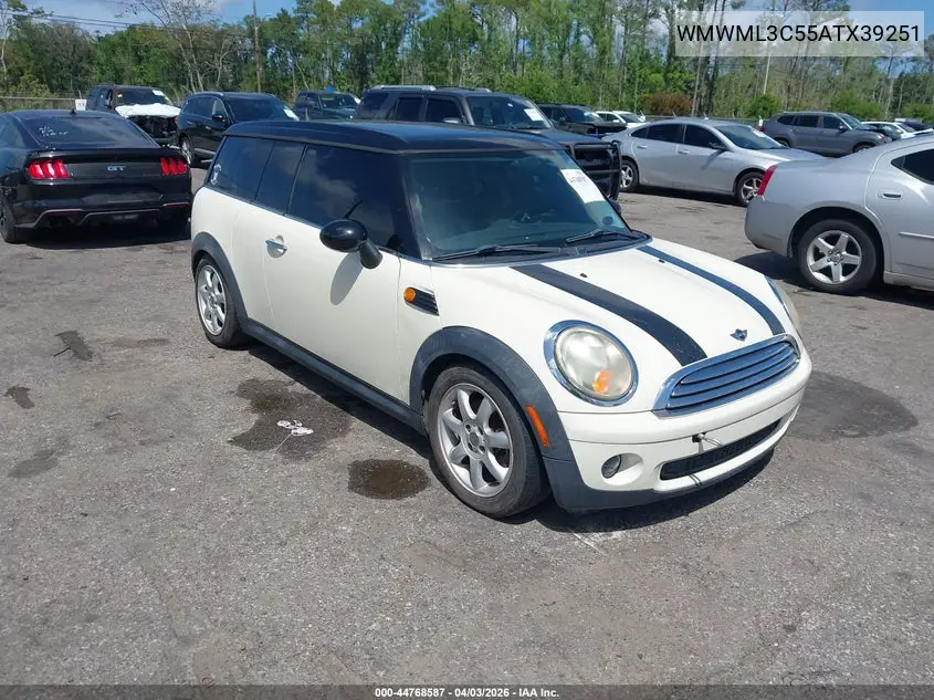 2010 Mini Cooper Clubman VIN: WMWML3C55ATX39251 Lot: 44768587