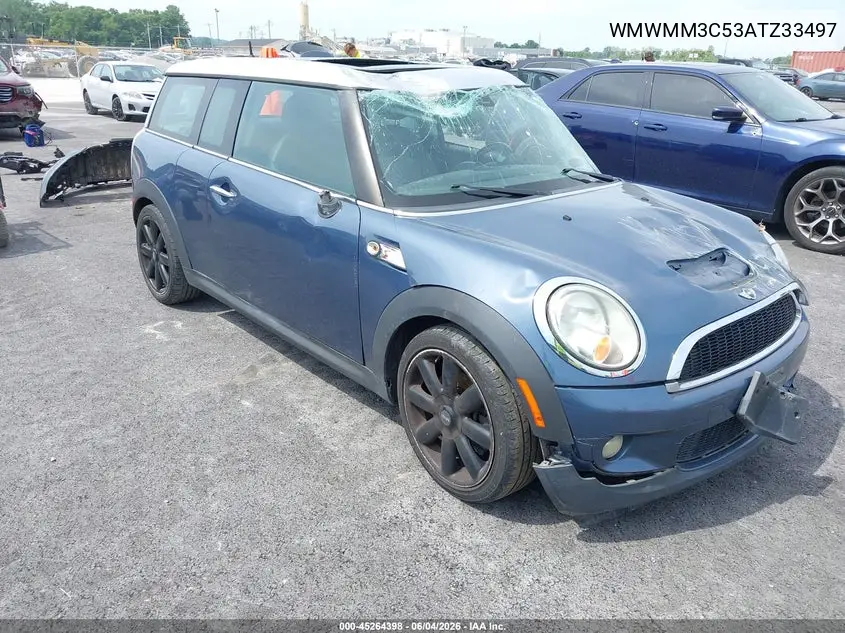2010 Mini Cooper S Clubman VIN: WMWMM3C53ATZ33497 Lot: 45264398