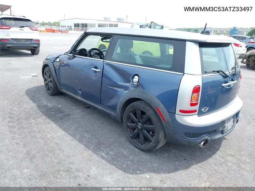 2010 Mini Cooper S Clubman VIN: WMWMM3C53ATZ33497 Lot: 45264398