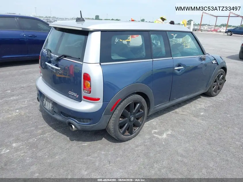 2010 Mini Cooper S Clubman VIN: WMWMM3C53ATZ33497 Lot: 45264398