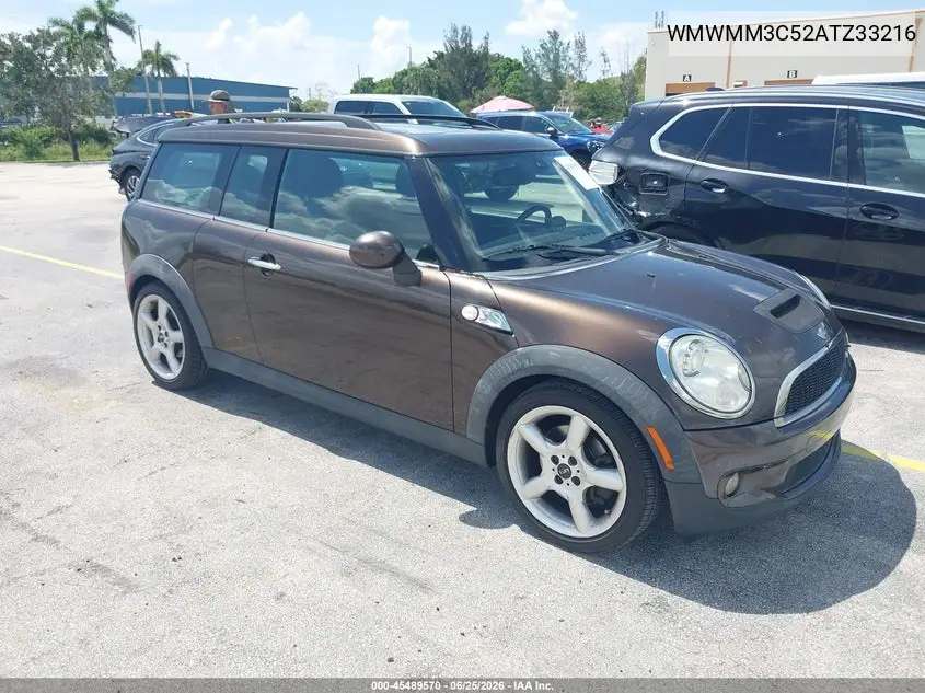 2010 Mini Cooper S Clubman VIN: WMWMM3C52ATZ33216 Lot: 45489570