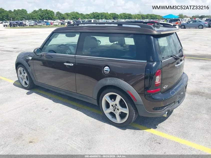 2010 Mini Cooper S Clubman VIN: WMWMM3C52ATZ33216 Lot: 45489570