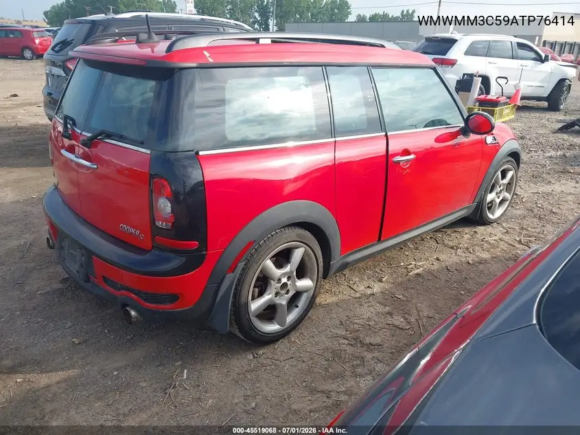 2010 Mini Cooper S Clubman VIN: WMWMM3C59ATP76414 Lot: 45519068