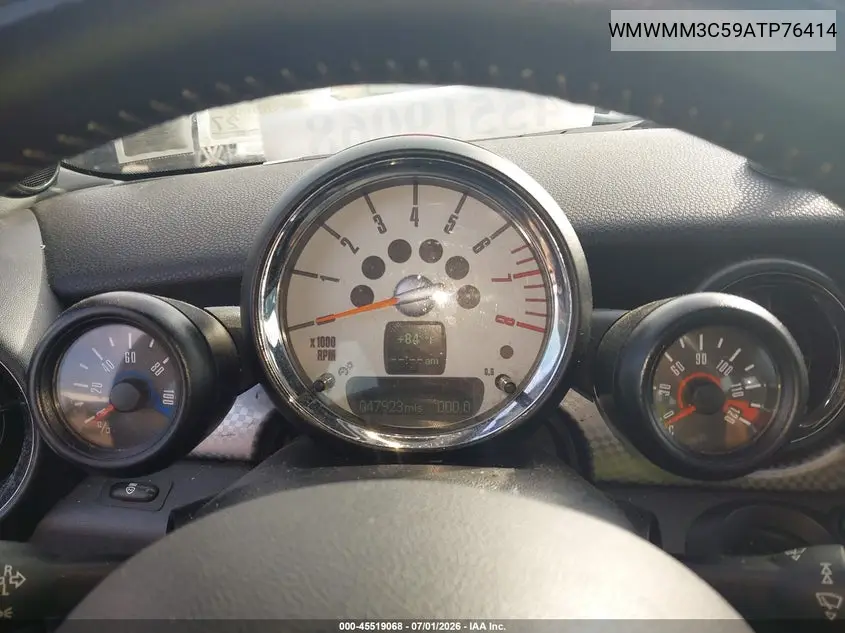 2010 Mini Cooper S Clubman VIN: WMWMM3C59ATP76414 Lot: 45519068
