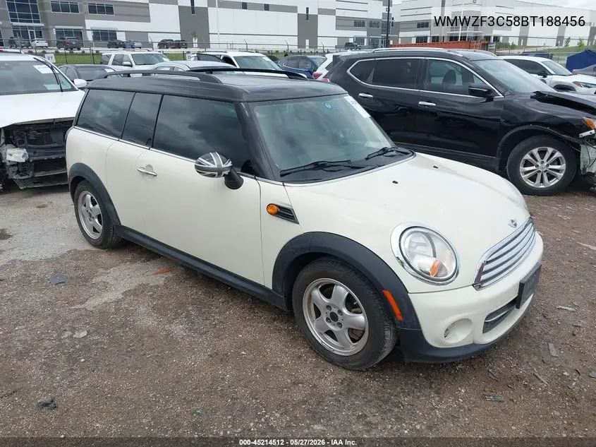 2011 Mini Cooper Clubman VIN: WMWZF3C58BT188456 Lot: 45214512