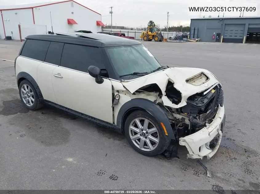 2012 Mini Cooper S Clubman VIN: WMWZG3C51CTY37609 Lot: 44700729