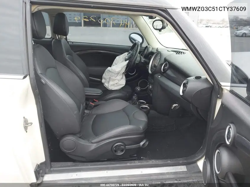 2012 Mini Cooper S Clubman VIN: WMWZG3C51CTY37609 Lot: 44700729