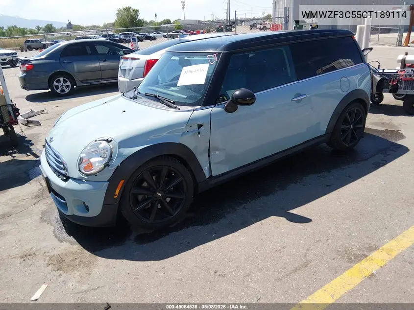 2012 Mini Cooper Clubman VIN: WMWZF3C55CT189114 Lot: 45064536