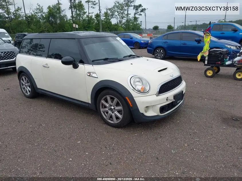 2012 Mini Cooper S Clubman VIN: WMWZG3C5XCTY38158 Lot: 45098990
