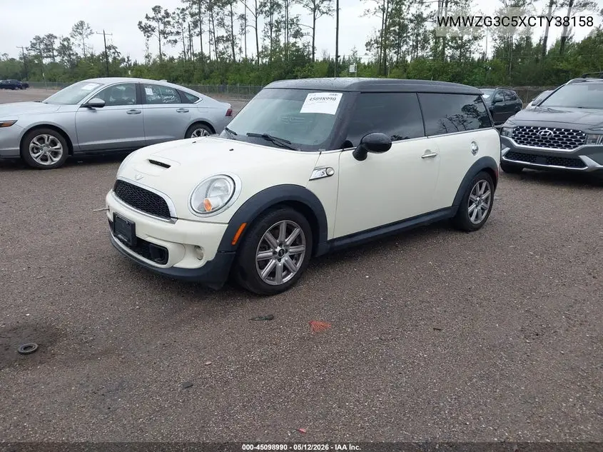 2012 Mini Cooper S Clubman VIN: WMWZG3C5XCTY38158 Lot: 45098990