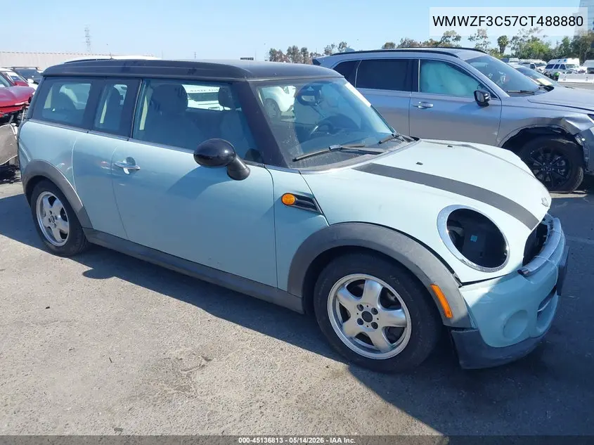 2012 Mini Cooper Clubman VIN: WMWZF3C57CT488880 Lot: 45136813