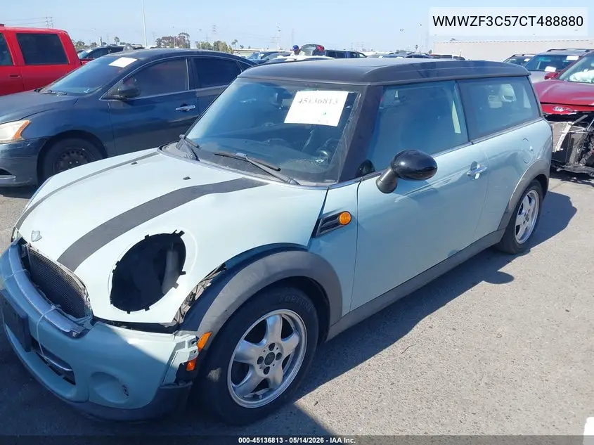 2012 Mini Cooper Clubman VIN: WMWZF3C57CT488880 Lot: 45136813
