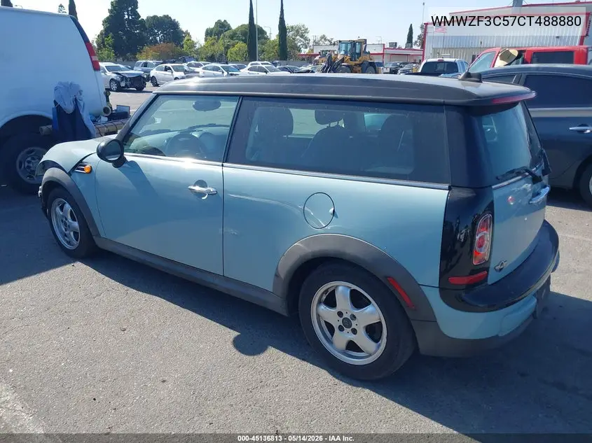 2012 Mini Cooper Clubman VIN: WMWZF3C57CT488880 Lot: 45136813